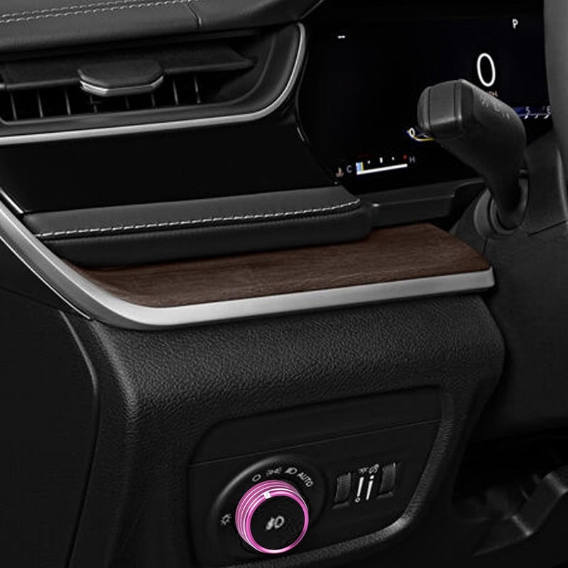 HDUFC for Jeep 2022-2025 Grand Cherokee/Grand Cherokee 4xe/Grand Cherokee L car Interior 6-Piece Set, Shift Switch, air Conditioning Adjustment, Headlight Switch knob, Start Button Cover/Ring (Pink) - Image 4